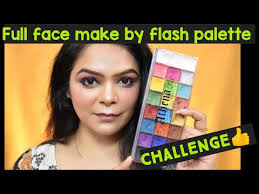 full face makeup by flash palette