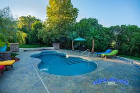Midwest Fiberglass Pool With Auto Cover