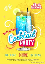 Welcome Flyer Template Welcome Cocktail Party Flyer Template