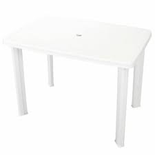 vidaxl garden table white 39 8 x26 8