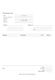 simple invoice for letterhead paper