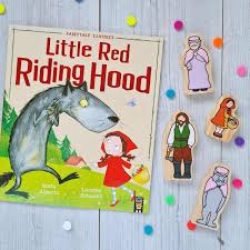 red riding hood wooden character set