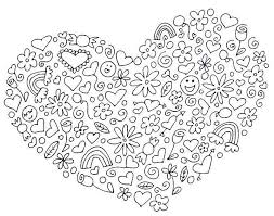 Mandela hart kleurplaat / bloemen mandala met hart. Anti Stress Kleurplaten Valentijnsdag Valentijnsdag 5