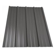 12 Ft Classic Rib Steel Roof Panel In Charcoal