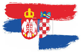 Die kroatische flagge hat zahlreiche veränderungen erfahren, die die politischen ereignisse des landes widerspiegelten. Serbien Flagge U Kroatien Flaggen Vektor Handgemalt Mit Gerundeter Leinwandbilder Bilder Gestalten Unabhangigkeit Nation Myloview De
