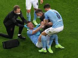 A highly rated youngster who has developed into one of the finest midfielders in the game, city secured kevin de bruyne's services in the summer of 2016. Manchester City Kevin De Bruyne Verletzt Sich Schwer Im Champions League Finale Mopo De