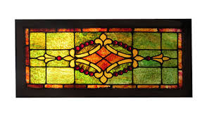 Stained Glass Transom Wooden Nickel