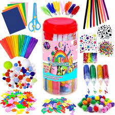 orted arts and crafts supplies for kids d i y collage crafting materials supply set craft art material kit in bulk for kids age 4 5 6 7 8