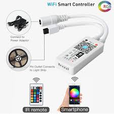 Lunsy Wifi Wireless Led Smart Controller For Strip Lights Working With Android And Ios System Mobile Phone Alexa Voice Control Comes With Ir 24