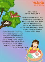 read english poems on birds for kids