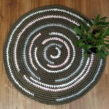free crochet xl round rug pattern spiral