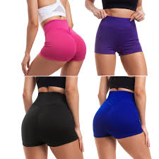 workout spandex shorts for women high