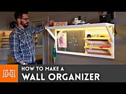 wall organizer diy woodworking