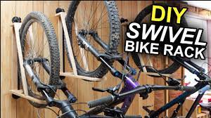 how to build a wooden swivel bike rack