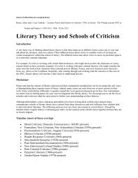 literary theory and s of criticism