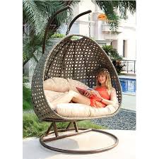 Pvc Wicker Hanging Swing Chair For