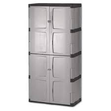 D Gray Resin Full Double Door Cabinet