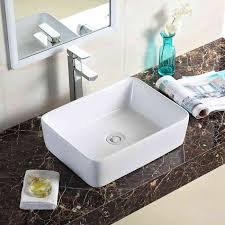 rectangular bathroom face basin modern