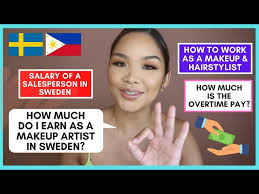 how much makeup artists earn in sweden