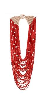 handmade seed bead necklace american