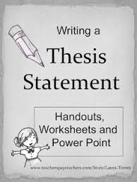 Sample lesson plans for teaching thesis statement and how to write a  research paper   