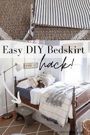 Easy Diy Bedskirt Pine And