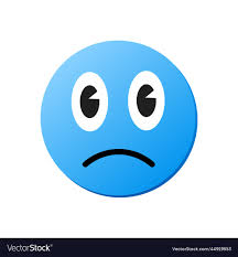 blue monday sad emoji face sticker