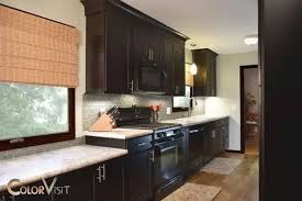 color cabinets go with black appliances