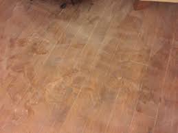 white powder residue on laminate floor