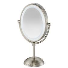 Conair Double Sided Lighted Vanity Mirror With Led Lights 1x 7x Magnification Chrome Be157 Walmart Com Walmart Com