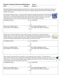 Awesome darwins natural selection worksheet. 2