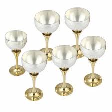 Wine Brass Glass