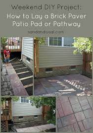 How To Lay A Brick Paver Patio Or Path