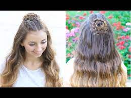 rosette combo homecoming hairstyles