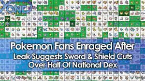 Pokemon Fans Not Happy After Alleged Pokemon Sword & Shield Leaks Reveal  Half of All Pokemon Cut From Game - Bounding Into Comics