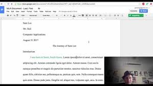 How to write a literary essay. Google Docs Mla Format Tutorial Tabs Outline Headings Youtube