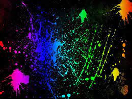 Neon Colors Rock Wallpaper: Splatter ...