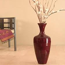 red bamboo floor vase diy fl