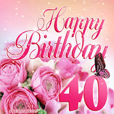 Das ist das neue ebay. Beautiful Roses Butterflies 40 Years Happy Birthday Card For Her Download On Funimada Com