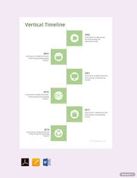 free simple vertical timeline template