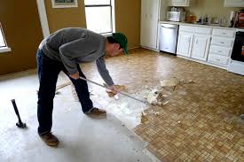 how to replace linoleum floor in a