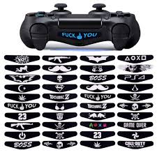 40 Pcs Lot Custom Ps4 Gamepad Led Light Bar Sticker For Playstation 4 Controller Light Bar Decals Ps4 Pro Slim Sticker Cover Buy At The Price Of 3 70 In Aliexpress Com Imall Com