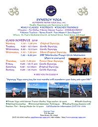 Synergy Yoga Classes Teachers