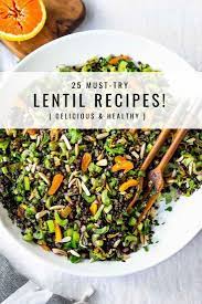Stir in the lentils, add the broth and bring to a boil, reduce heat and cook covered on low for about 30 minutes, stirring. 25 Mouthwatering Lentil Recipes Feasting At Home