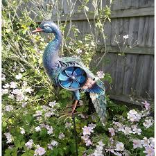 metal peacock windmill ornament the