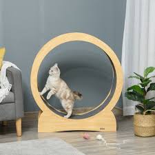 pawhut cat running wheel cat exercise