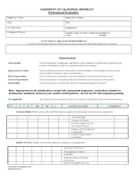 Employee Performance Review Template Word Employee Performance