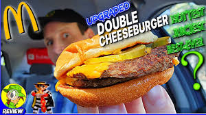 upgraded double cheeseburger review