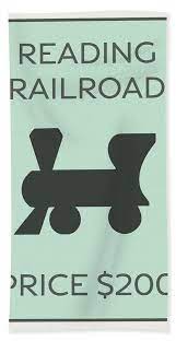 Check spelling or type a new query. Reading Railroad Vintage Monopoly Board Game Theme Card Beach Towel For Sale By Design Turnpike