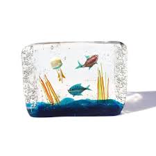 Murano Glass Aquarium Sculpture For